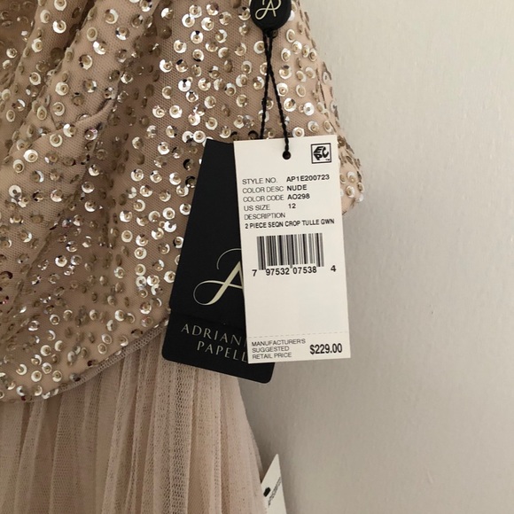 Sequin dress-set w/ tulle skirt-pm gown, prom etc. - Picture 7 of 15
